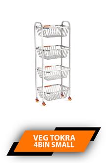 Priya Kitchen Veg Tokra Stand 4bin Small